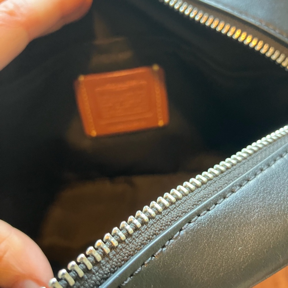 Coach Jamie Tan and Black Floral Crossbody Bag - Picture 4 of 4
